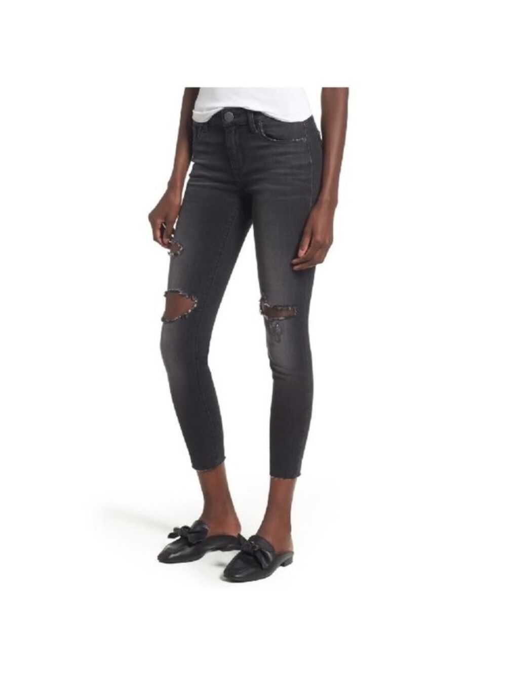 STS BLUE Emma Ripped Crop Jeans